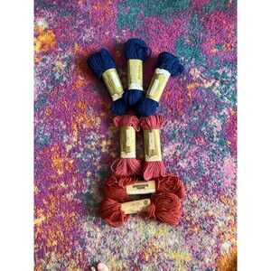 Lot of 7 100% Wool Yarn 3 Ply 40 Yard Skeins NEW